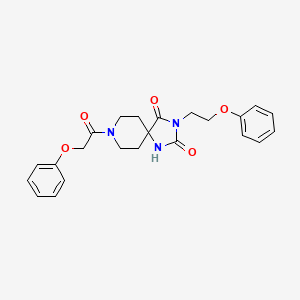 8-(2-Phenoxyacetyl)-3-(2-phenoxyethyl)-1,3,8-triazaspiro[4.5]decane-2,4-dione