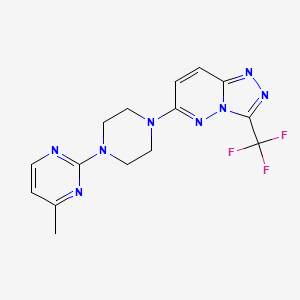 6-[4-(4-Methylpyrimidin-2-yl)piperazin-1-yl]-3-(trifluoromethyl)-[1,2,4]triazolo[4,3-b]pyridazine