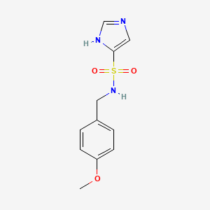 molecular formula C11H13N3O3S B2459747 N-(4-Methoxybenzyl)-1H-imidazole-4-sulfonamide CAS No. 901872-64-8