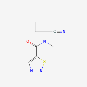 N-(1-Cyanocyclobutyl)-N-methylthiadiazole-5-carboxamide