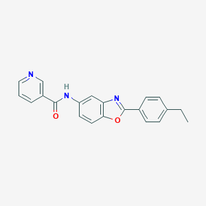 molecular formula C21H17N3O2 B245976 N-[2-(4-ethylphenyl)-1,3-benzoxazol-5-yl]pyridine-3-carboxamide 