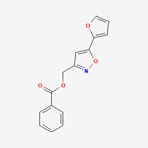 (5-(Furan-2-yl)isoxazol-3-yl)methyl benzoate