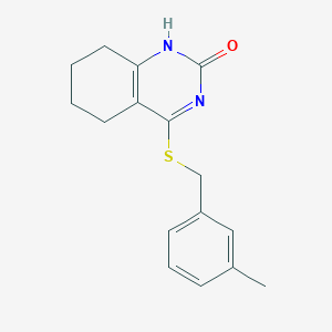 4-((3-methylbenzyl)thio)-5,6,7,8-tetrahydroquinazolin-2(1H)-one
