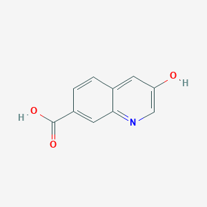 molecular formula C10H7NO3 B2459770 3-Hydroxyquinoline-7-carboxylic acid CAS No. 219786-48-8