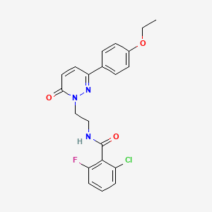 2-chloro-N-(2-(3-(4-ethoxyphenyl)-6-oxopyridazin-1(6H)-yl)ethyl)-6-fluorobenzamide