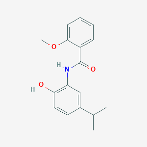 molecular formula C17H19NO3 B245980 N-(2-hydroxy-5-isopropylphenyl)-2-methoxybenzamide 
