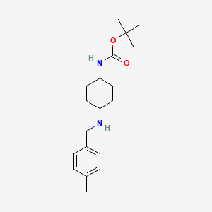 tert-Butyl (1R*,4R*)-4-(4-methylbenzylamino)cyclohexylcarbamate
