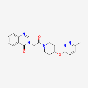 3-(2-(4-((6-methylpyridazin-3-yl)oxy)piperidin-1-yl)-2-oxoethyl)quinazolin-4(3H)-one