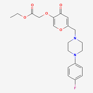 Ethyl 2-[6-[[4-(4-fluorophenyl)piperazin-1-yl]methyl]-4-oxopyran-3-yl]oxyacetate