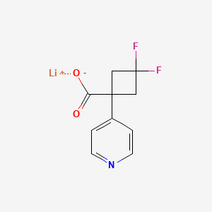 Lithium(1+) ion 3,3-difluoro-1-(pyridin-4-yl)cyclobutane-1-carboxylate