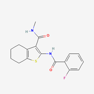 2-(2-fluorobenzamido)-N-methyl-4,5,6,7-tetrahydrobenzo[b]thiophene-3-carboxamide