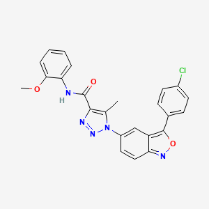 1-(3-(4-chlorophenyl)benzo[c]isoxazol-5-yl)-N-(2-methoxyphenyl)-5-methyl-1H-1,2,3-triazole-4-carboxamide