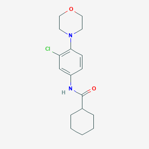 molecular formula C17H23ClN2O2 B245985 N-(3-chloro-4-morpholin-4-ylphenyl)cyclohexanecarboxamide 