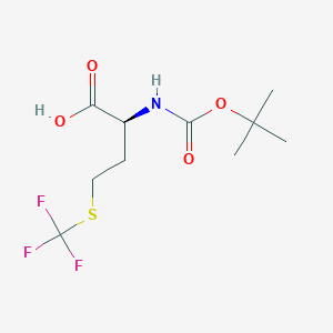 (2S)-2-[(2-methylpropan-2-yl)oxycarbonylamino]-4-(trifluoromethylsulfanyl)butanoic acid