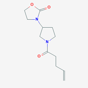 3-[1-(Pent-4-enoyl)pyrrolidin-3-yl]-1,3-oxazolidin-2-one