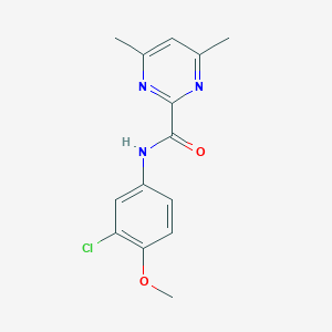 N-(3-Chloro-4-methoxyphenyl)-4,6-dimethylpyrimidine-2-carboxamide