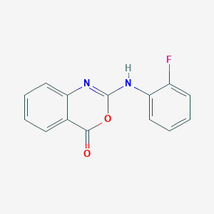molecular formula C14H9FN2O2 B2459860 2-(2-fluoroanilino)-4H-3,1-benzoxazin-4-one CAS No. 194154-77-3