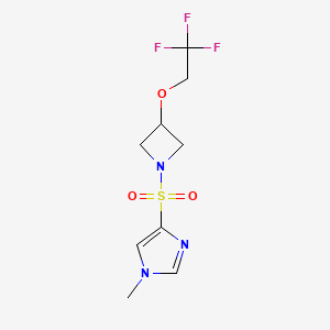 1-methyl-4-((3-(2,2,2-trifluoroethoxy)azetidin-1-yl)sulfonyl)-1H-imidazole