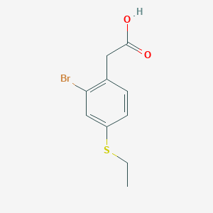 2-[2-Bromo-4-(ethylsulfanyl)phenyl]acetic acid