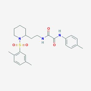 N1-(2-(1-((2,5-dimethylphenyl)sulfonyl)piperidin-2-yl)ethyl)-N2-(p-tolyl)oxalamide