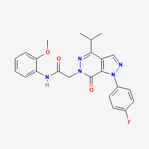 2-(1-(4-fluorophenyl)-4-isopropyl-7-oxo-1H-pyrazolo[3,4-d]pyridazin-6(7H)-yl)-N-(2-methoxyphenyl)acetamide