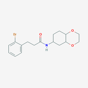 3-(2-bromophenyl)-N-(octahydrobenzo[b][1,4]dioxin-6-yl)propanamide