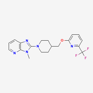 3-Methyl-2-[4-[[6-(trifluoromethyl)pyridin-2-yl]oxymethyl]piperidin-1-yl]imidazo[4,5-b]pyridine