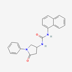 1-(Naphthalen-1-yl)-3-(5-oxo-1-phenylpyrrolidin-3-yl)urea