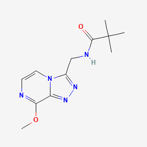 N-((8-methoxy-[1,2,4]triazolo[4,3-a]pyrazin-3-yl)methyl)pivalamide