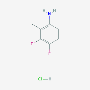 molecular formula C7H8ClF2N B2459908 3,4-Difluoro-2-methylaniline;hydrochloride CAS No. 2551117-34-9