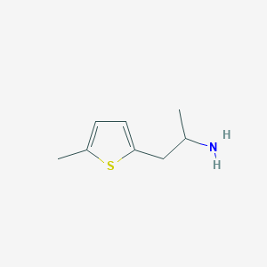 molecular formula C8H13NS B2459921 1-(5-Methylthiophen-2-yl)propan-2-amine CAS No. 30433-94-4