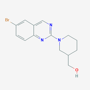 molecular formula C14H16BrN3O B2459927 [1-(6-Bromoquinazolin-2-yl)piperidin-3-yl]methanol CAS No. 2415623-38-8