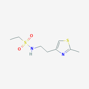molecular formula C8H14N2O2S2 B2459932 N-[2-(2-methyl-1,3-thiazol-4-yl)ethyl]ethanesulfonamide CAS No. 863511-53-9