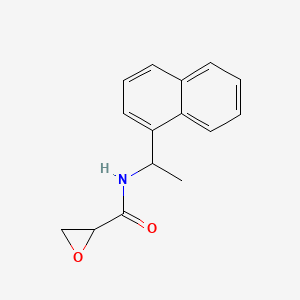 molecular formula C15H15NO2 B2459941 N-(1-Naphthalen-1-ylethyl)oxirane-2-carboxamide CAS No. 2411295-44-6