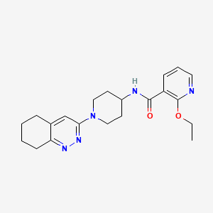 molecular formula C21H27N5O2 B2459947 2-乙氧基-N-(1-(5,6,7,8-四氢环辛啉-3-基)哌啶-4-基)烟酰胺 CAS No. 2034411-15-7