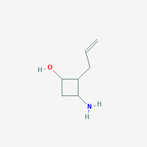 molecular formula C7H13NO B2459963 3-Amino-2-prop-2-enylcyclobutan-1-ol CAS No. 2305255-56-3