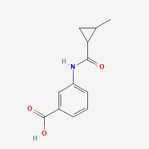 molecular formula C12H13NO3 B2459965 3-(2-Methylcyclopropaneamido)benzoic acid CAS No. 953726-42-6