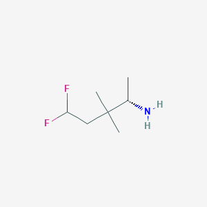 molecular formula C7H15F2N B2459970 (2S)-5,5-Difluoro-3,3-dimethylpentan-2-amine CAS No. 2248184-18-9