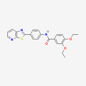 3,4-diethoxy-N-(4-(thiazolo[5,4-b]pyridin-2-yl)phenyl)benzamide