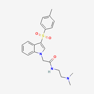 N-(2-(dimethylamino)ethyl)-2-(3-tosyl-1H-indol-1-yl)acetamide