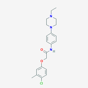 2-(4-chloro-3-methylphenoxy)-N-[4-(4-ethylpiperazin-1-yl)phenyl]acetamide