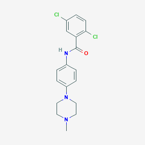 2,5-dichloro-N-[4-(4-methylpiperazin-1-yl)phenyl]benzamide