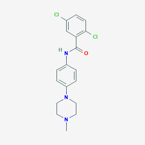 molecular formula C18H19Cl2N3O B246003 2,5-dichloro-N-[4-(4-methylpiperazin-1-yl)phenyl]benzamide 