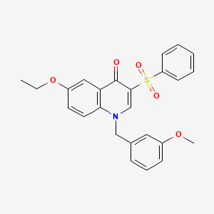 3-(Benzenesulfonyl)-6-ethoxy-1-[(3-methoxyphenyl)methyl]quinolin-4-one