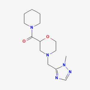 [4-[(2-Methyl-1,2,4-triazol-3-yl)methyl]morpholin-2-yl]-piperidin-1-ylmethanone