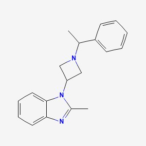2-Methyl-1-[1-(1-phenylethyl)azetidin-3-yl]benzimidazole