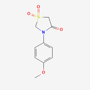 3-(4-Methoxyphenyl)-1lambda~6~,3-thiazolane-1,1,4-trione
