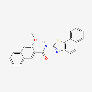 molecular formula C23H16N2O2S B2460065 3-methoxy-N-(naphtho[2,1-d]thiazol-2-yl)-2-naphthamide CAS No. 312914-32-2