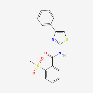 2-(methylsulfonyl)-N-(4-phenylthiazol-2-yl)benzamide