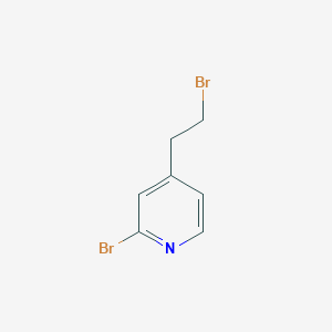 molecular formula C7H7Br2N B2460102 2-Bromo-4-(2-bromoethyl)pyridine CAS No. 2002471-83-0